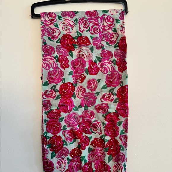 UGG Accessories - New UGG Floral Scarf with Pink and Blue Ombre Fade